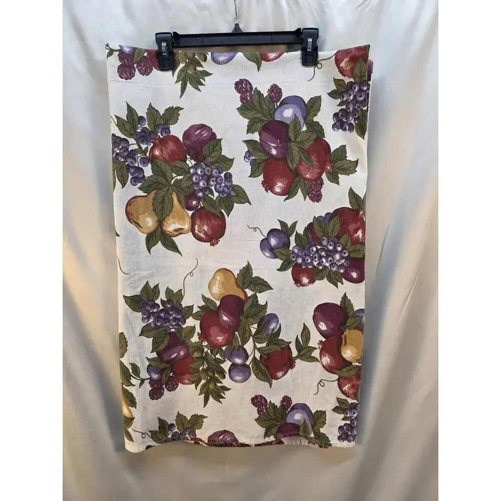 Vintage Avon Fruit Tablecloth 78